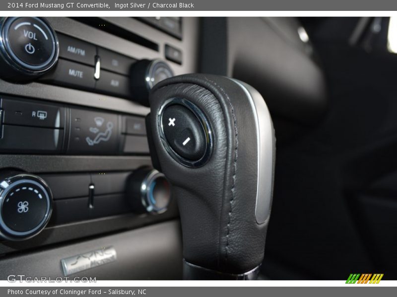 Ingot Silver / Charcoal Black 2014 Ford Mustang GT Convertible