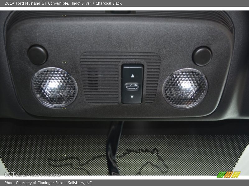 Ingot Silver / Charcoal Black 2014 Ford Mustang GT Convertible