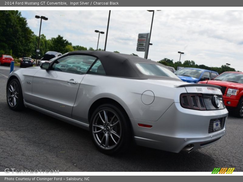 Ingot Silver / Charcoal Black 2014 Ford Mustang GT Convertible