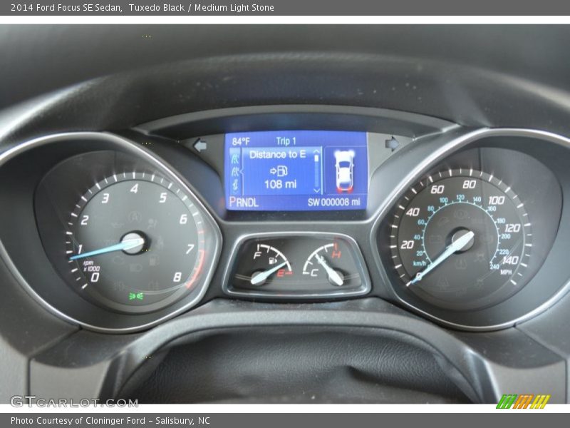 Tuxedo Black / Medium Light Stone 2014 Ford Focus SE Sedan