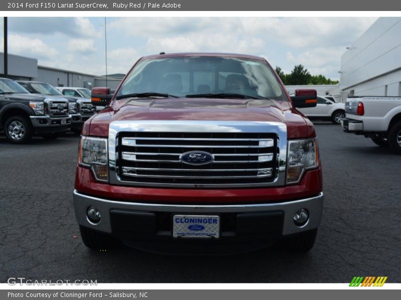 Ruby Red / Pale Adobe 2014 Ford F150 Lariat SuperCrew