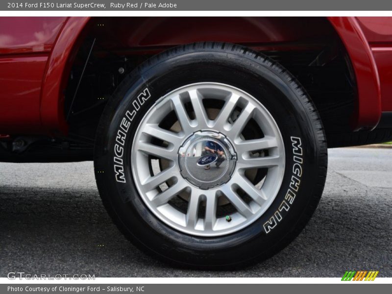 Ruby Red / Pale Adobe 2014 Ford F150 Lariat SuperCrew