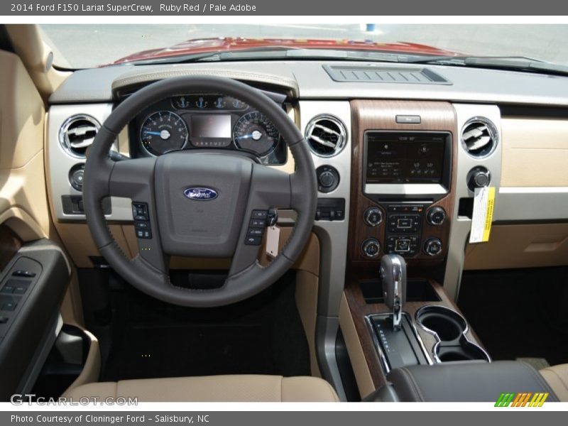 Ruby Red / Pale Adobe 2014 Ford F150 Lariat SuperCrew
