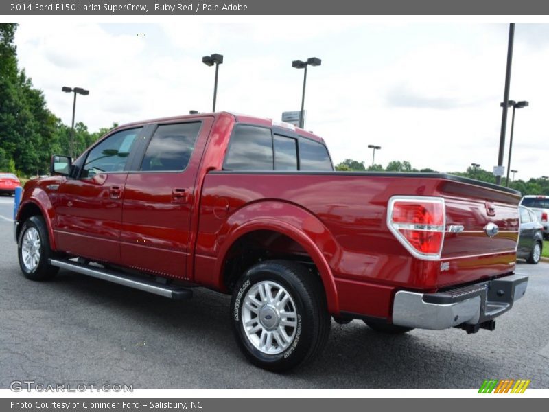 Ruby Red / Pale Adobe 2014 Ford F150 Lariat SuperCrew