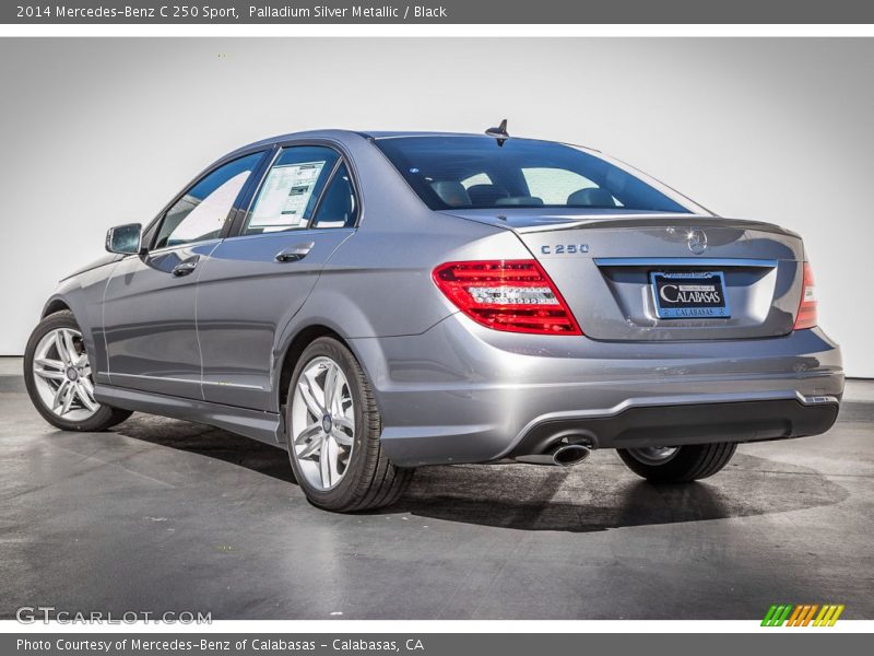 Palladium Silver Metallic / Black 2014 Mercedes-Benz C 250 Sport