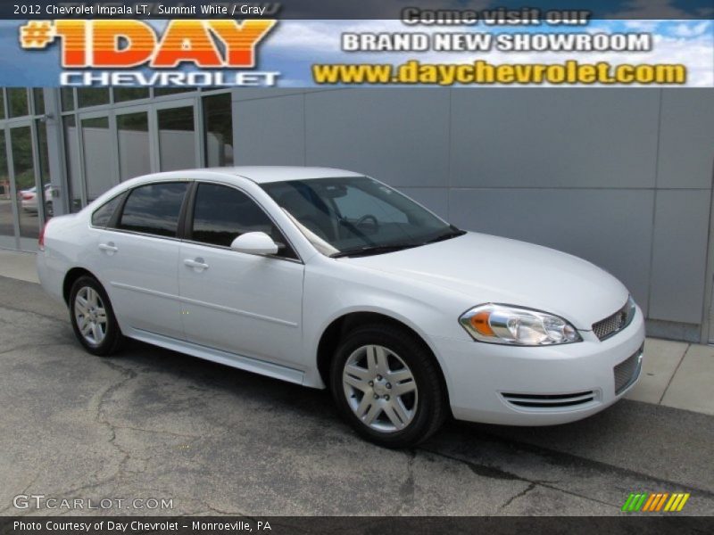 Summit White / Gray 2012 Chevrolet Impala LT