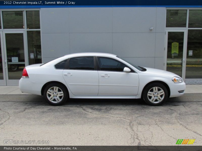 Summit White / Gray 2012 Chevrolet Impala LT