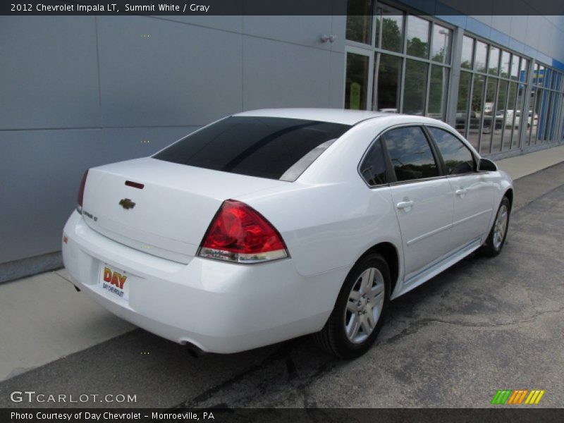 Summit White / Gray 2012 Chevrolet Impala LT
