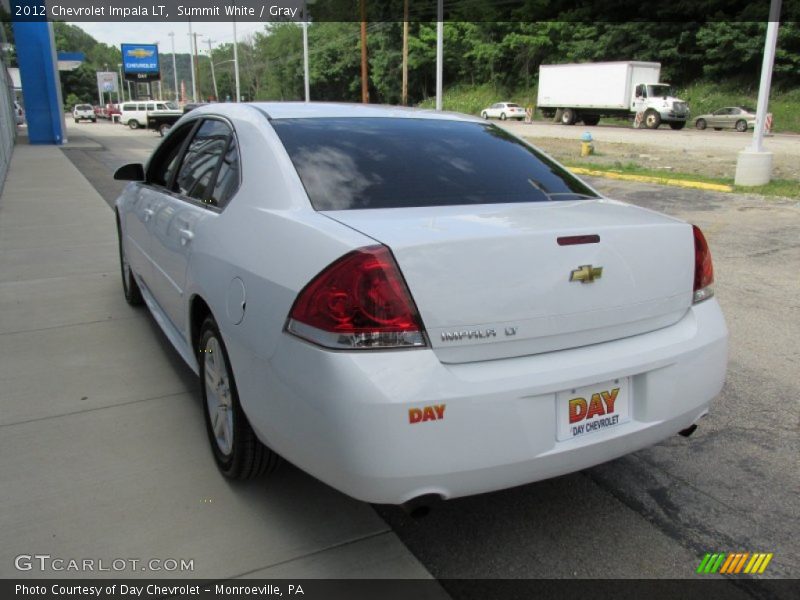 Summit White / Gray 2012 Chevrolet Impala LT
