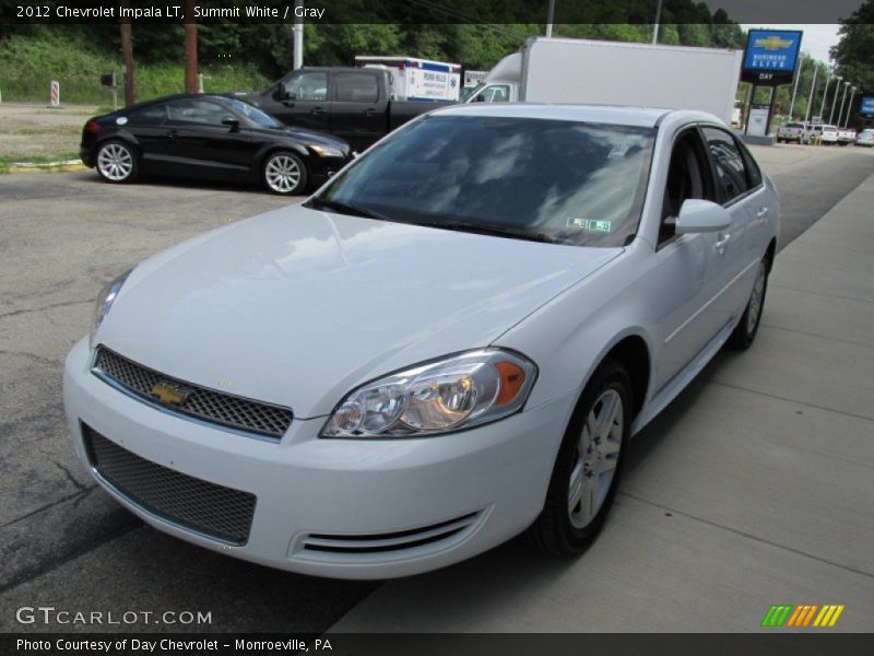 Summit White / Gray 2012 Chevrolet Impala LT