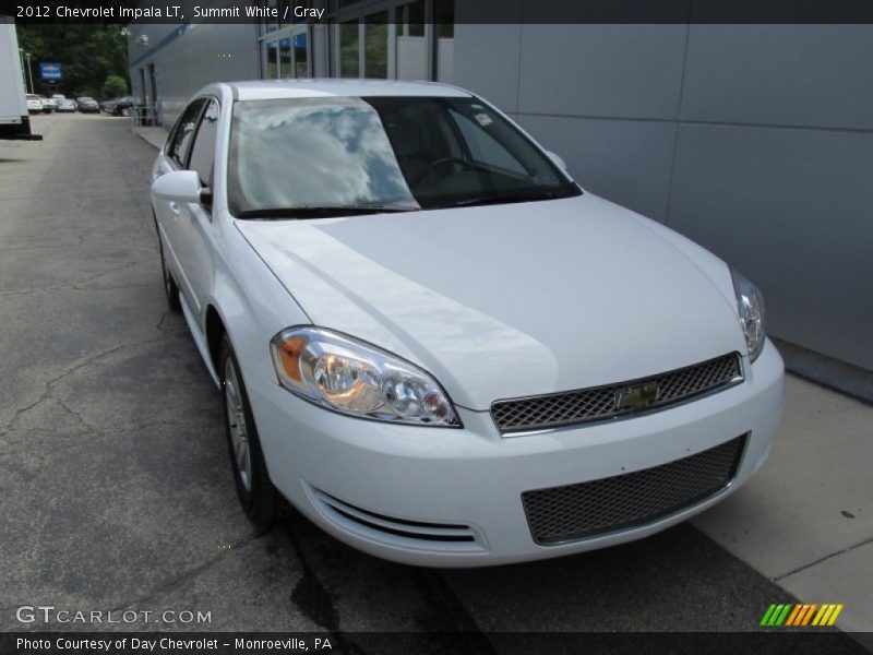 Summit White / Gray 2012 Chevrolet Impala LT