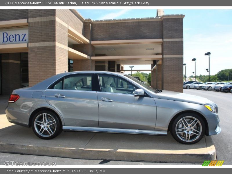 Paladium Silver Metallic / Gray/Dark Gray 2014 Mercedes-Benz E 550 4Matic Sedan