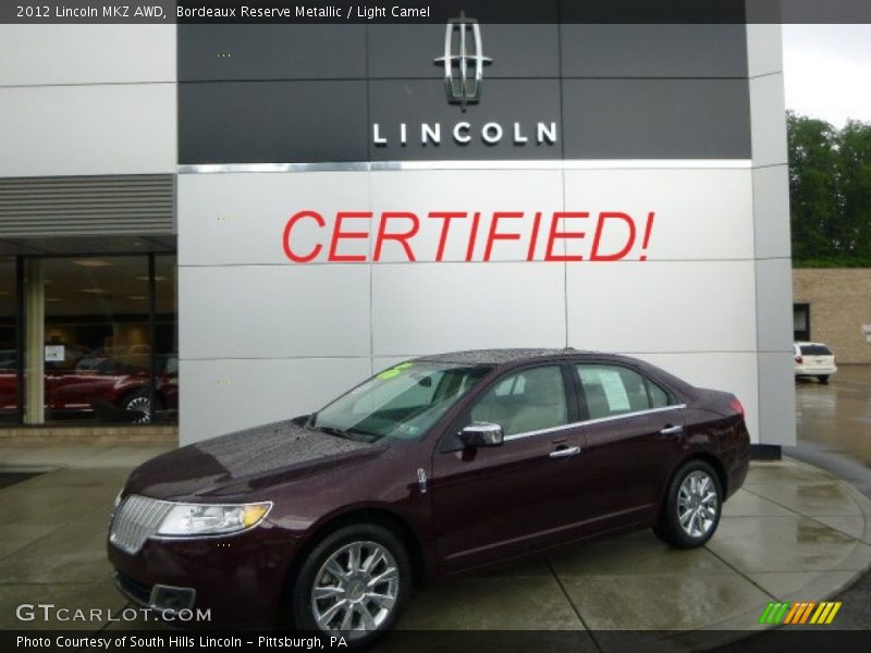 Bordeaux Reserve Metallic / Light Camel 2012 Lincoln MKZ AWD