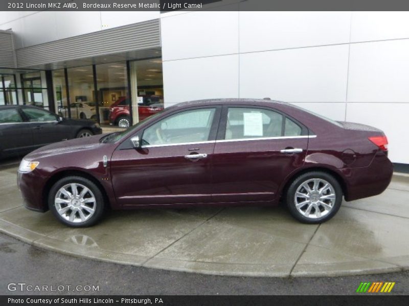Bordeaux Reserve Metallic / Light Camel 2012 Lincoln MKZ AWD