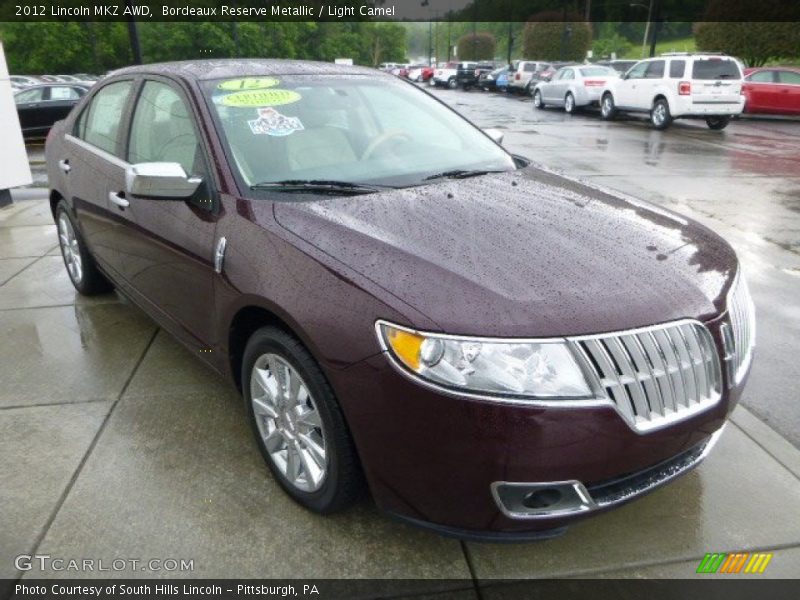 Bordeaux Reserve Metallic / Light Camel 2012 Lincoln MKZ AWD