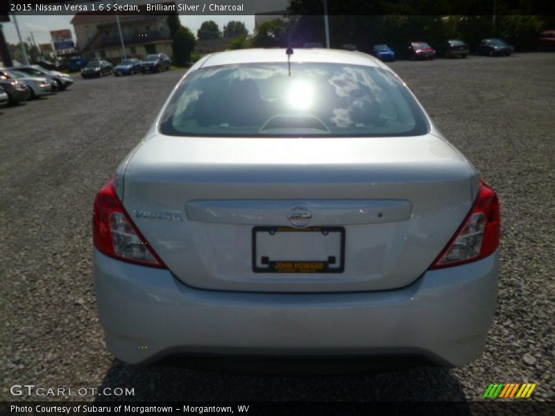 Brilliant Silver / Charcoal 2015 Nissan Versa 1.6 S Sedan