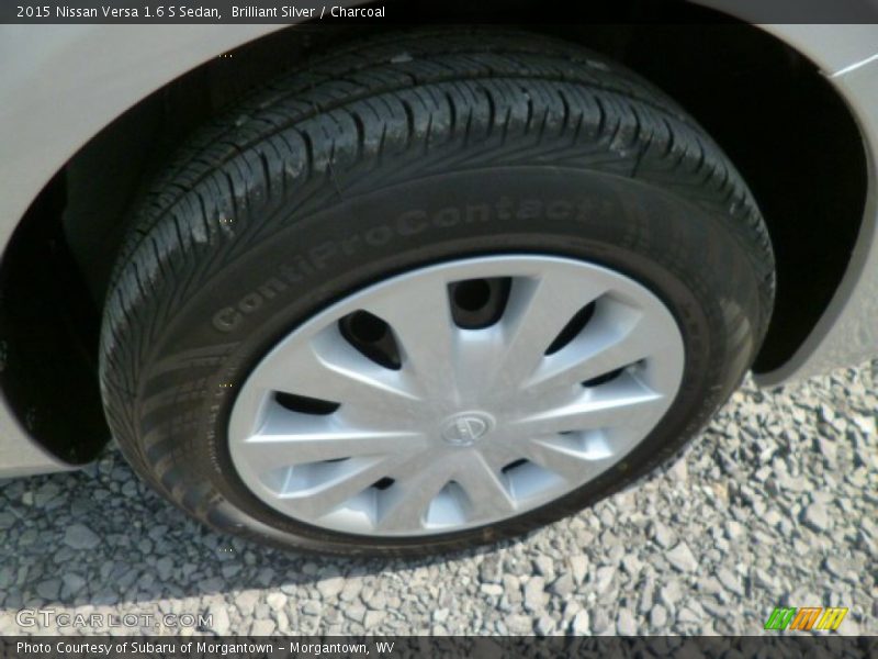 Brilliant Silver / Charcoal 2015 Nissan Versa 1.6 S Sedan
