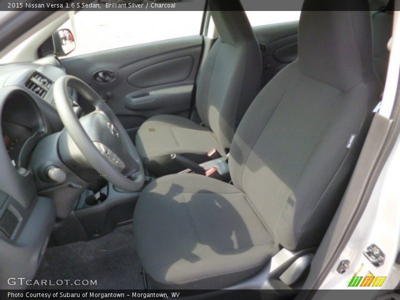 Brilliant Silver / Charcoal 2015 Nissan Versa 1.6 S Sedan