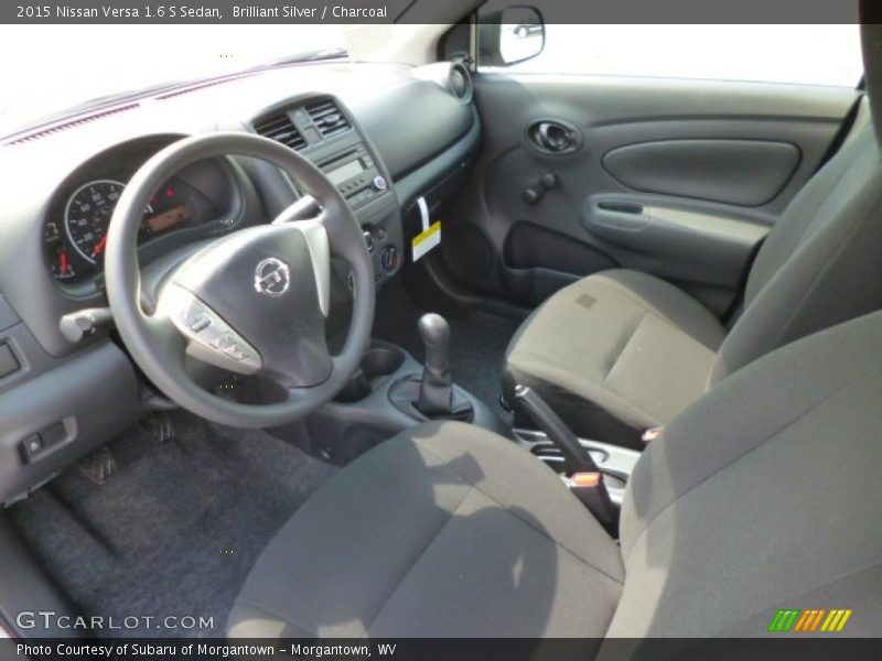 Brilliant Silver / Charcoal 2015 Nissan Versa 1.6 S Sedan