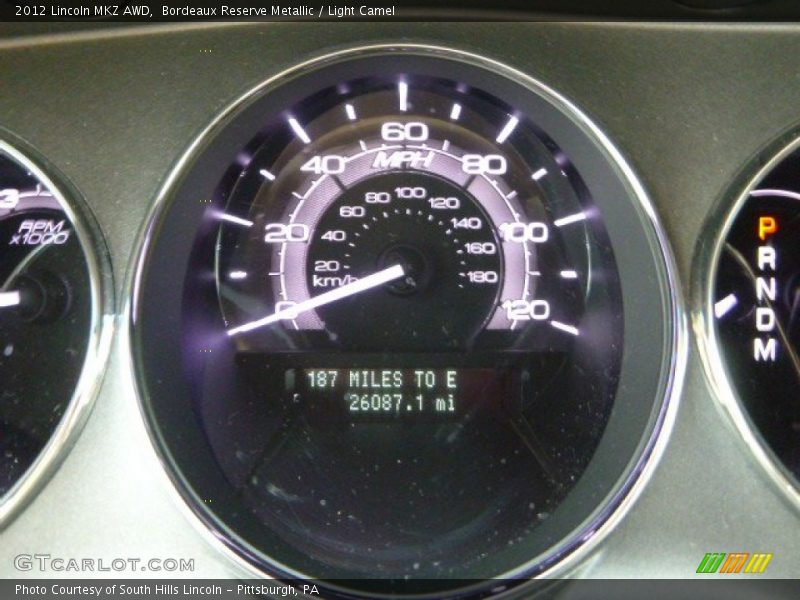 Bordeaux Reserve Metallic / Light Camel 2012 Lincoln MKZ AWD
