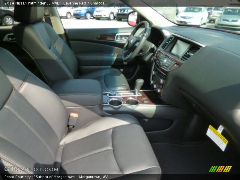 Cayenne Red / Charcoal 2014 Nissan Pathfinder SL AWD