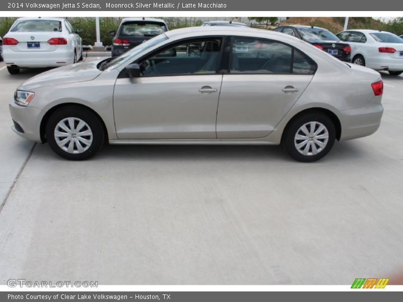 Moonrock Silver Metallic / Latte Macchiato 2014 Volkswagen Jetta S Sedan