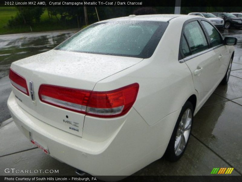 Crystal Champagne Metallic Tri-Coat / Dark Charcoal 2012 Lincoln MKZ AWD