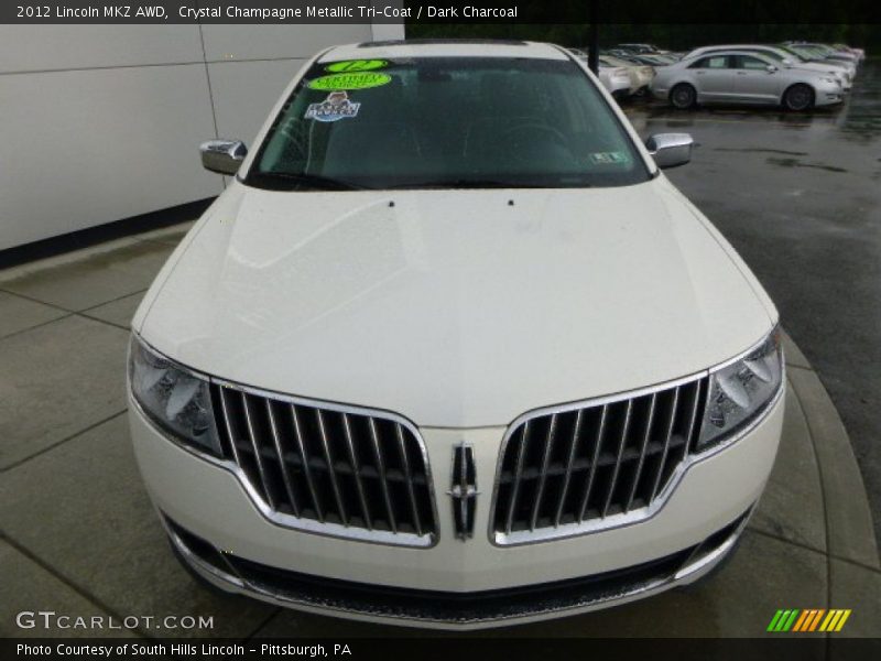 Crystal Champagne Metallic Tri-Coat / Dark Charcoal 2012 Lincoln MKZ AWD