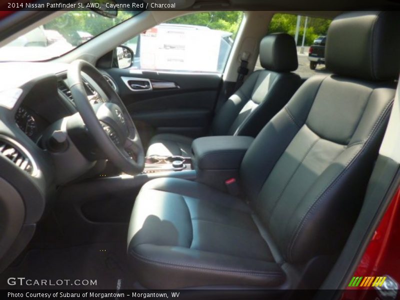 Cayenne Red / Charcoal 2014 Nissan Pathfinder SL AWD