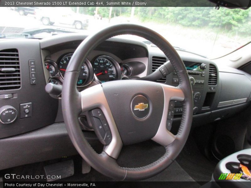 Summit White / Ebony 2013 Chevrolet Silverado 1500 LT Extended Cab 4x4