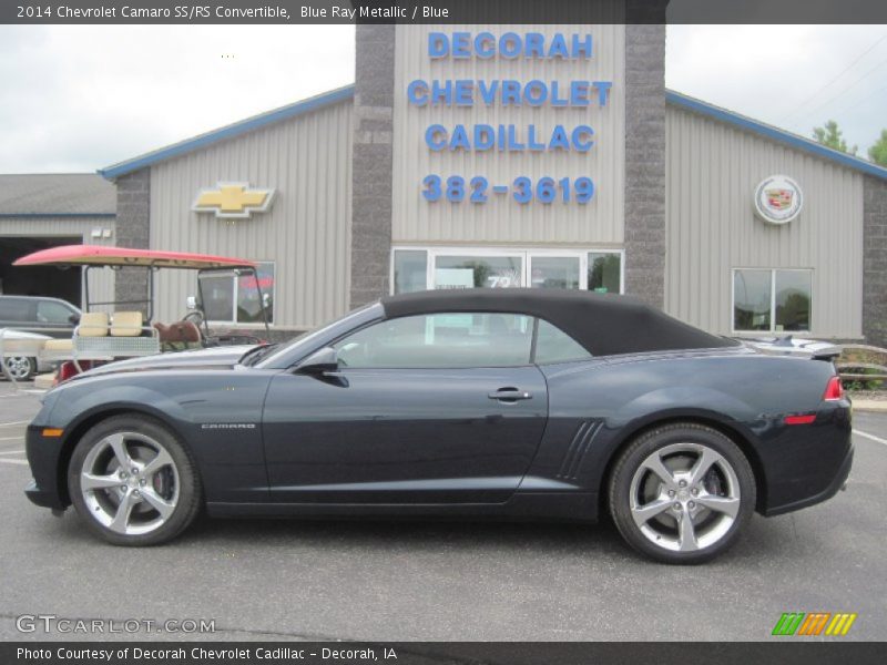 Blue Ray Metallic / Blue 2014 Chevrolet Camaro SS/RS Convertible