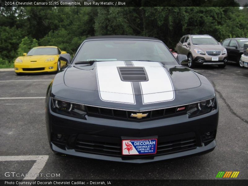 Blue Ray Metallic / Blue 2014 Chevrolet Camaro SS/RS Convertible