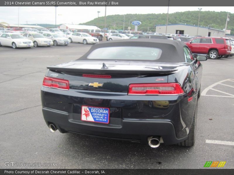 Blue Ray Metallic / Blue 2014 Chevrolet Camaro SS/RS Convertible