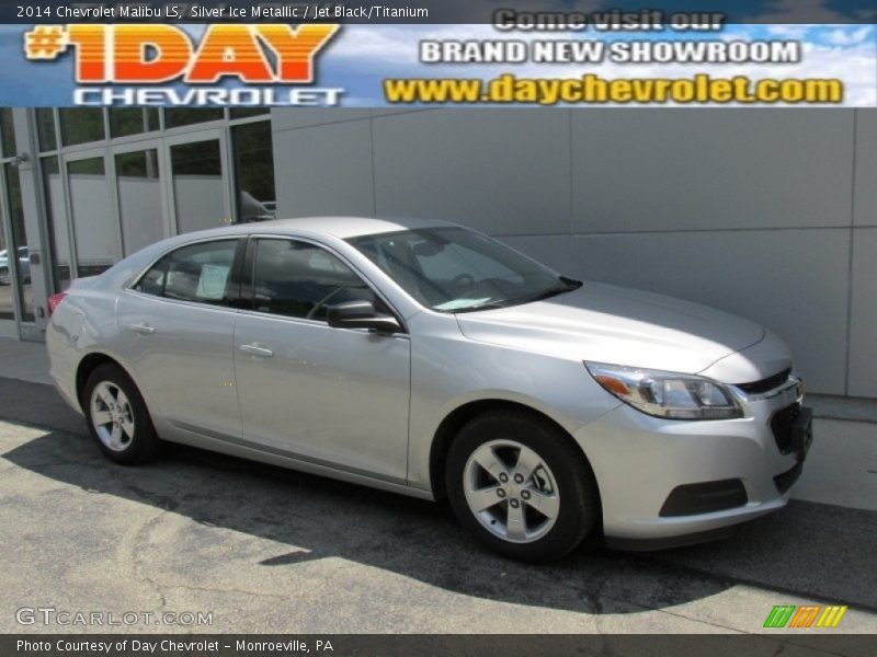 Silver Ice Metallic / Jet Black/Titanium 2014 Chevrolet Malibu LS