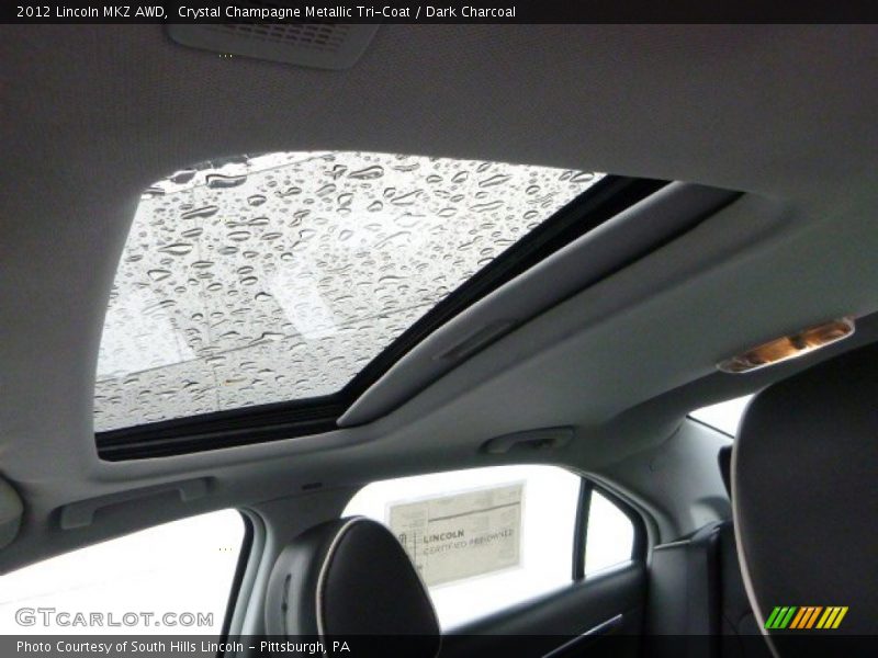 Crystal Champagne Metallic Tri-Coat / Dark Charcoal 2012 Lincoln MKZ AWD