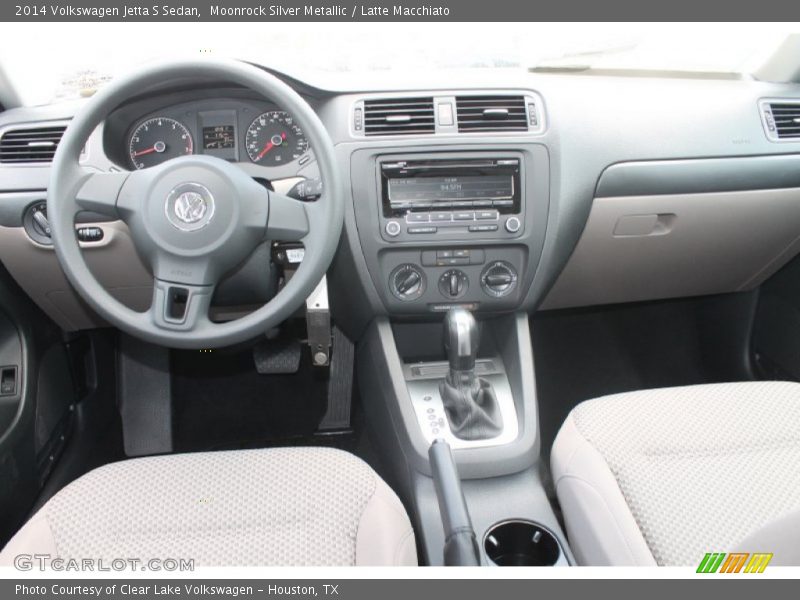 Moonrock Silver Metallic / Latte Macchiato 2014 Volkswagen Jetta S Sedan