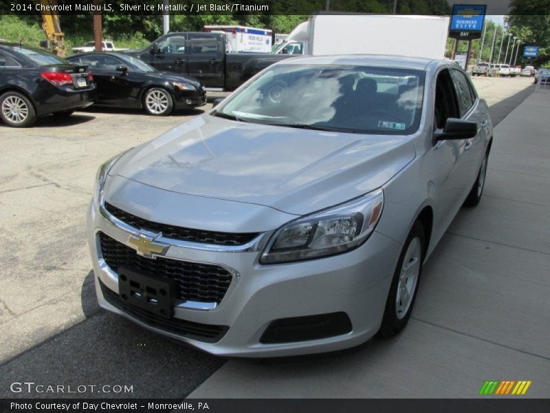 Silver Ice Metallic / Jet Black/Titanium 2014 Chevrolet Malibu LS