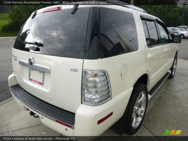 White Chocolate Tri Coat / Camel 2008 Mercury Mountaineer Premier AWD