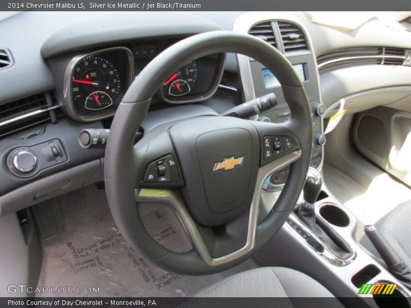 Silver Ice Metallic / Jet Black/Titanium 2014 Chevrolet Malibu LS