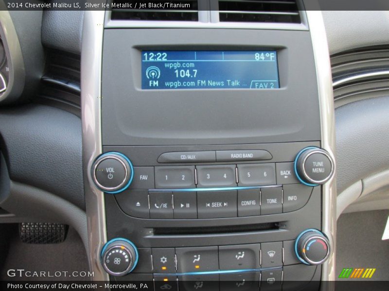 Silver Ice Metallic / Jet Black/Titanium 2014 Chevrolet Malibu LS
