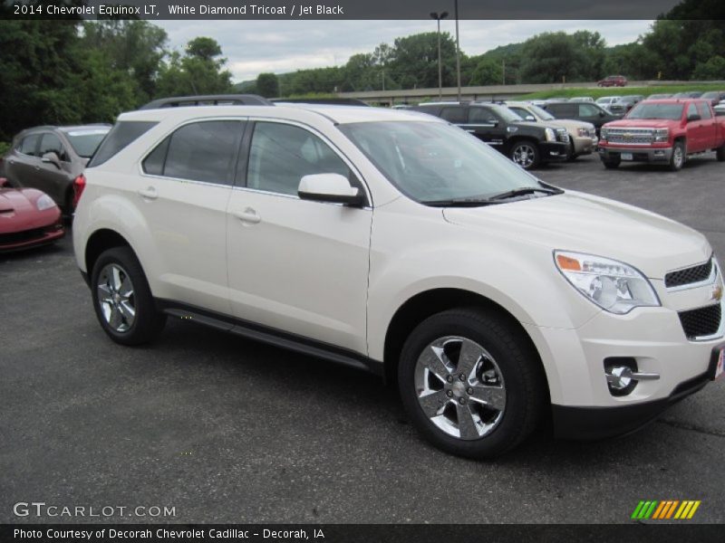 White Diamond Tricoat / Jet Black 2014 Chevrolet Equinox LT