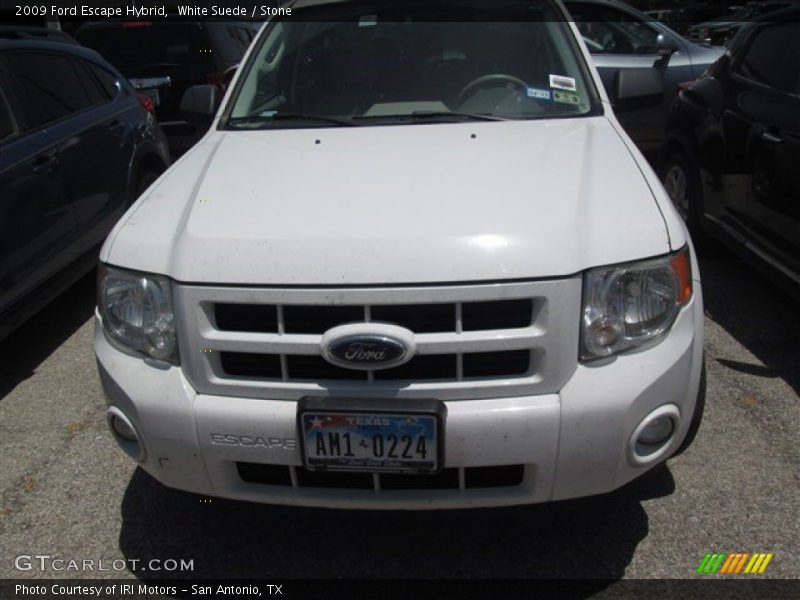 White Suede / Stone 2009 Ford Escape Hybrid