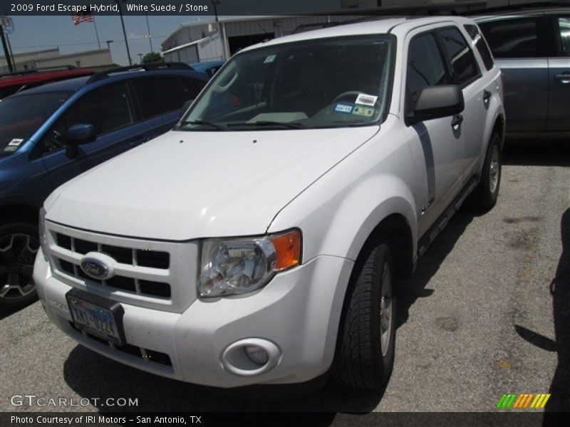 White Suede / Stone 2009 Ford Escape Hybrid