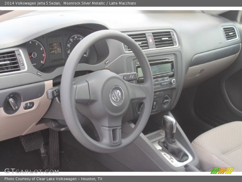 Moonrock Silver Metallic / Latte Macchiato 2014 Volkswagen Jetta S Sedan