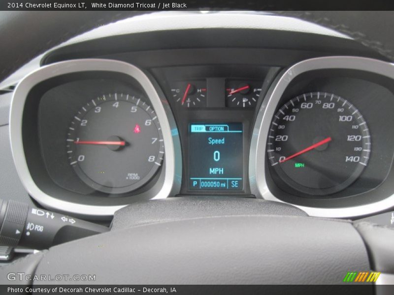 White Diamond Tricoat / Jet Black 2014 Chevrolet Equinox LT