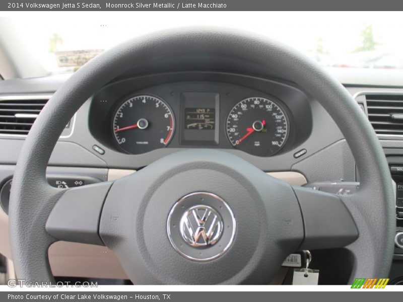 Moonrock Silver Metallic / Latte Macchiato 2014 Volkswagen Jetta S Sedan