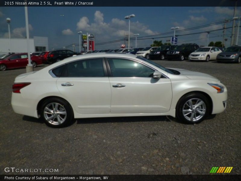 Pearl White / Charcoal 2015 Nissan Altima 2.5 SL