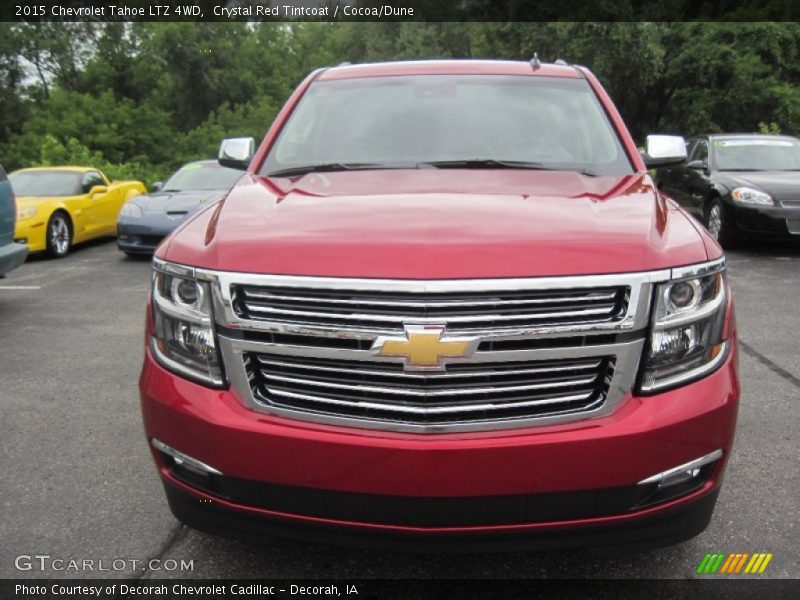 Crystal Red Tintcoat / Cocoa/Dune 2015 Chevrolet Tahoe LTZ 4WD