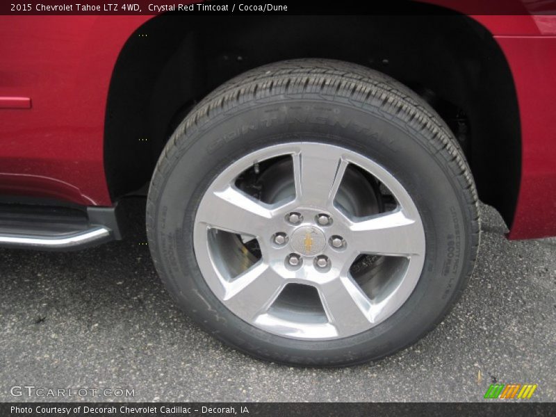 Crystal Red Tintcoat / Cocoa/Dune 2015 Chevrolet Tahoe LTZ 4WD