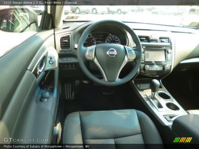 Pearl White / Charcoal 2015 Nissan Altima 2.5 SL